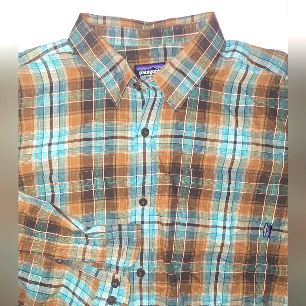 Patagonia Check Shirt Button XL Mens Long Sleeve Multcolored Check